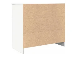Aparador con cajón blanco 71x35x65 cm madera de ingeniería