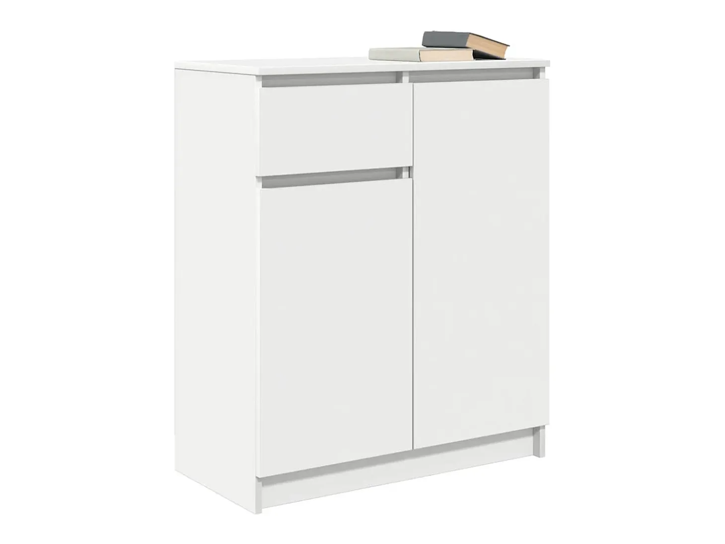 Aparador con cajón blanco 71x35x84 cm madera de ingeniería