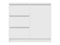 Aparador con cajón blanco 71x35x65 cm madera de ingeniería