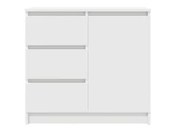 Aparador con cajón blanco 71x35x65 cm madera de ingeniería