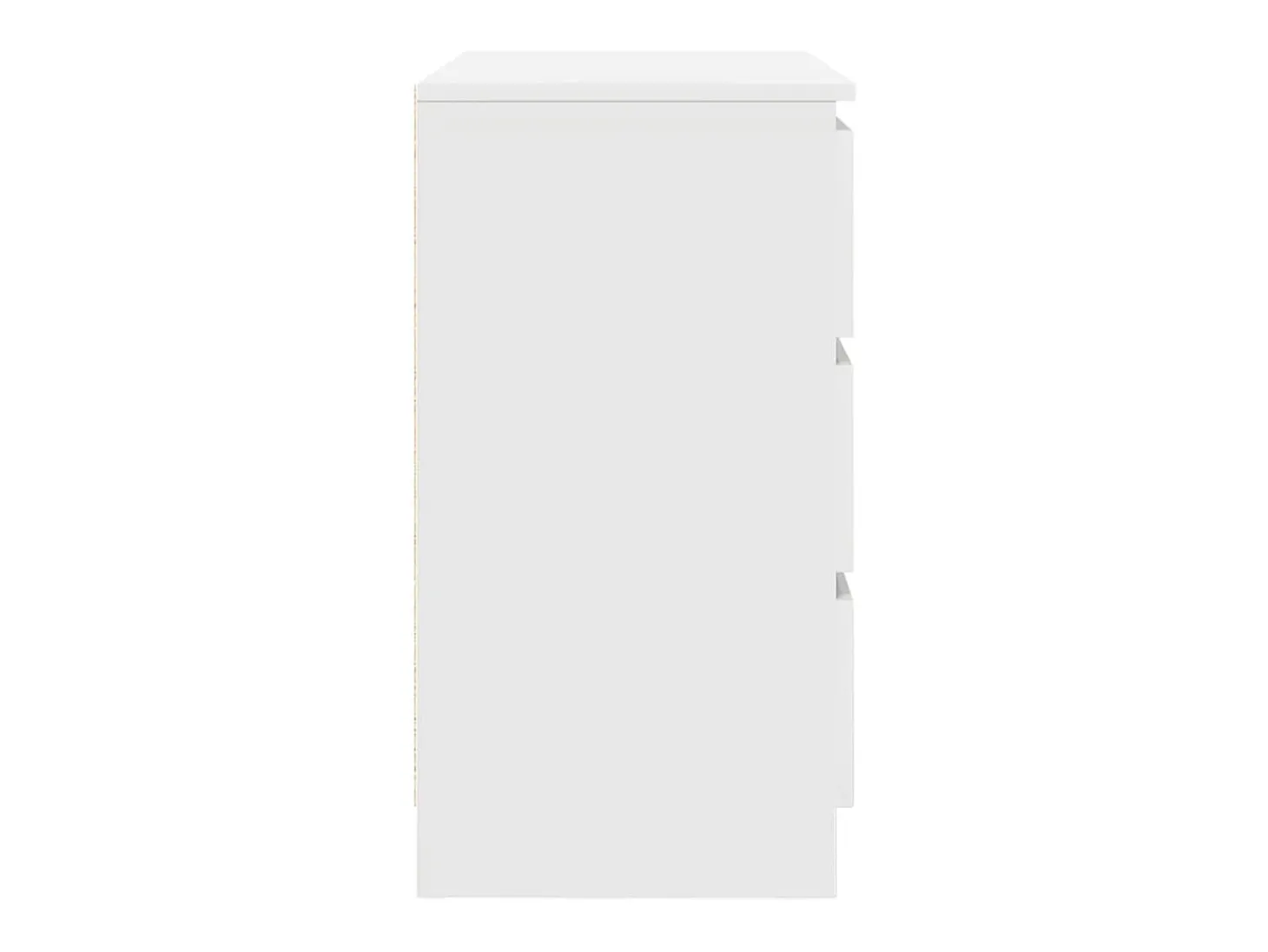 Aparador con cajón blanco 71x35x65 cm madera de ingeniería