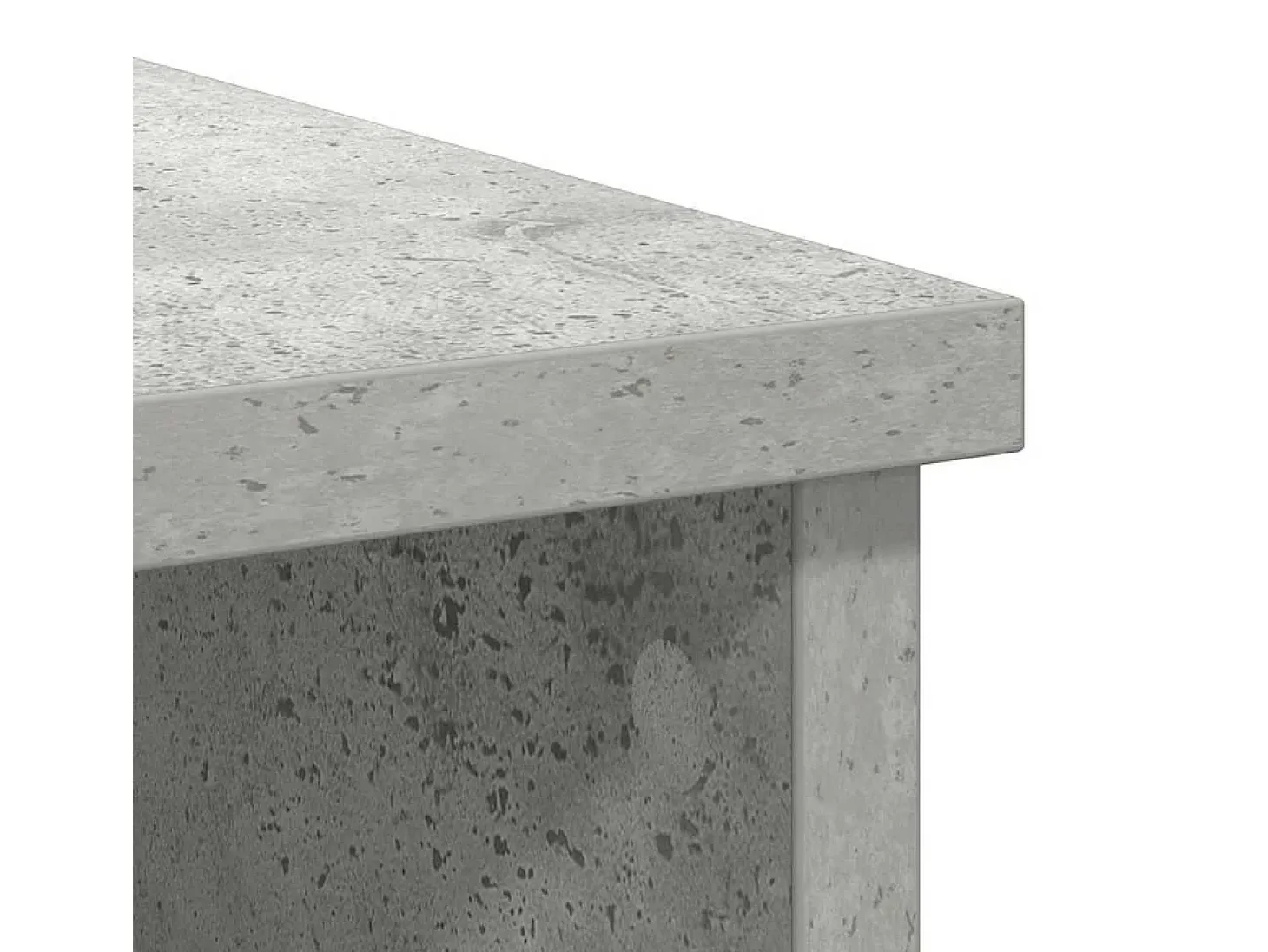 Aparador con cajón gris hormigón 101x35x76 cm madera ingeniería