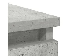Aparador con cajón gris hormigón 71x35x65 cm madera de ingeniería