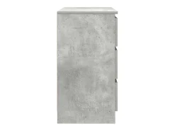 Aparador con cajón gris hormigón 71x35x65 cm madera ingeniería