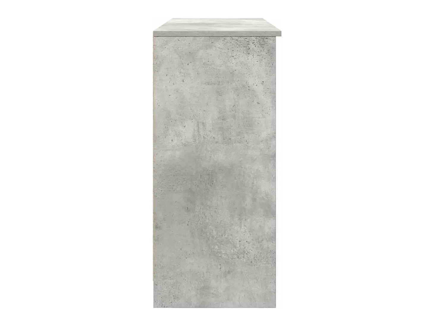 Aparador con cajón gris hormigón 101x35x76 cm madera de ingeniería