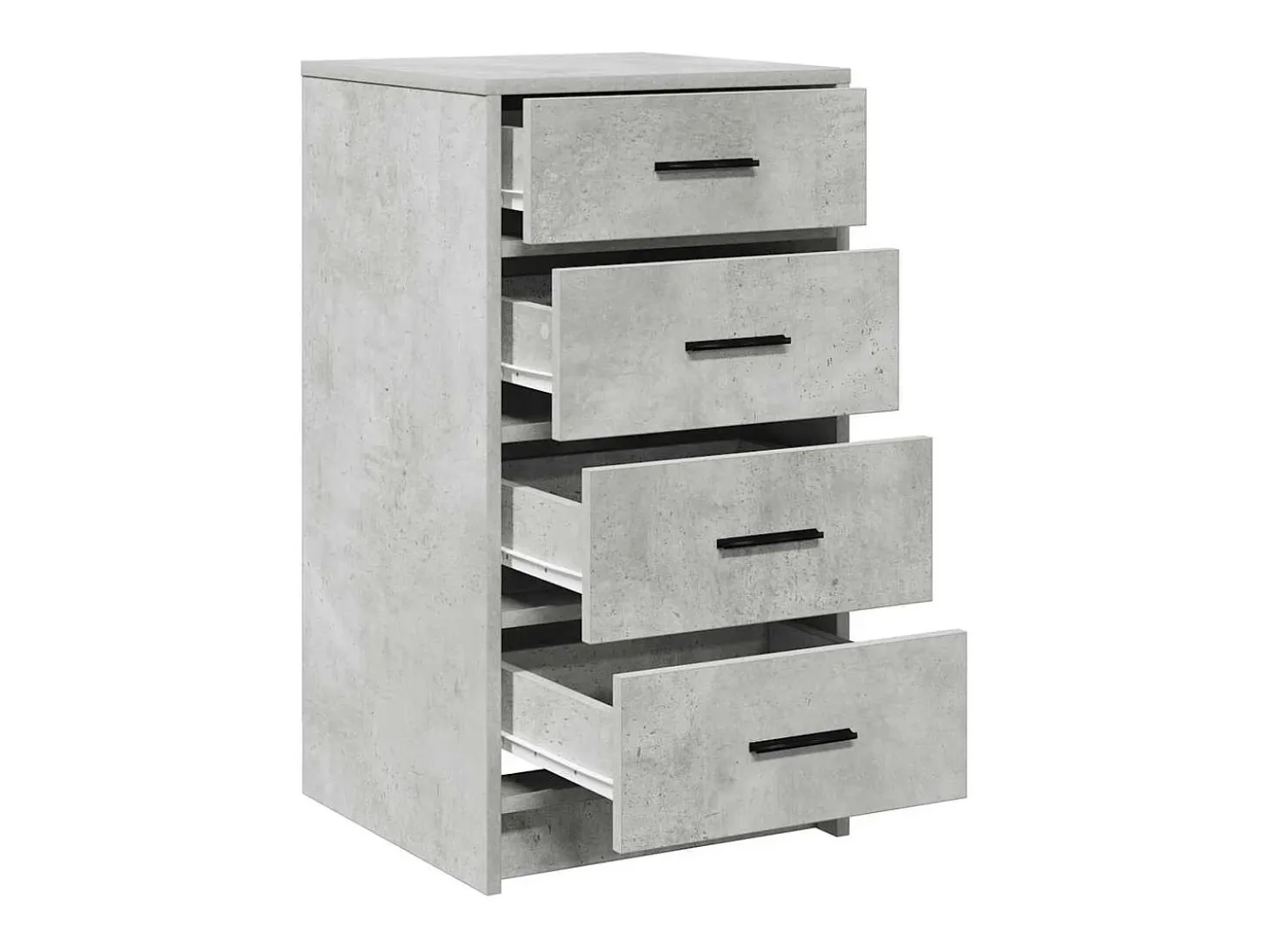 Aparador con cajón Gris hormigón 40 x 41 x 75 cm Madera de ingeniería
