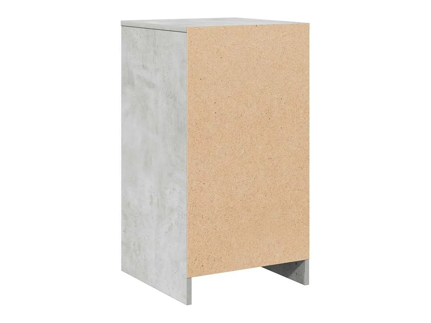Aparador con cajón Gris hormigón 40 x 41 x 75 cm Madera de ingeniería