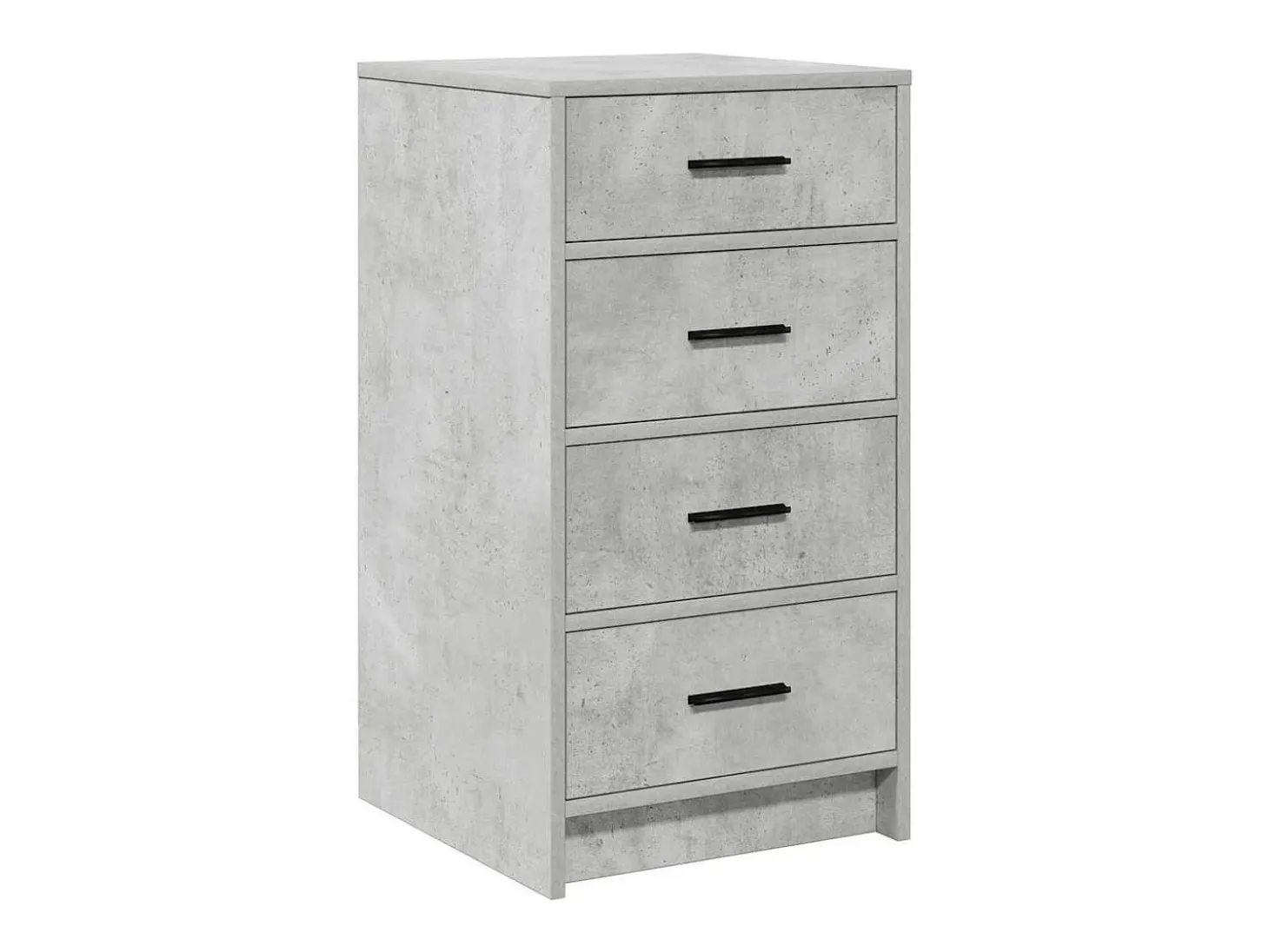 Aparador con cajón Gris hormigón 40 x 41 x 75 cm Madera de ingeniería
