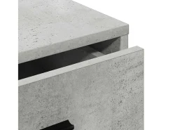 Aparador con cajón Gris hormigón 40 x 41 x 75 cm Madera de ingeniería