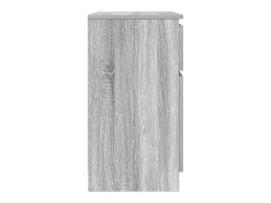 Aparador con cajón gris Sonoma 71x35x65 cm madera de ingeniería