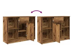 Aparador con cajón madera antigua 101x35x76cm Madera ingeniería
