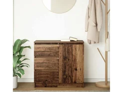 Aparador con cajón madera antigua 71x35x65 cm Madera ingeniería