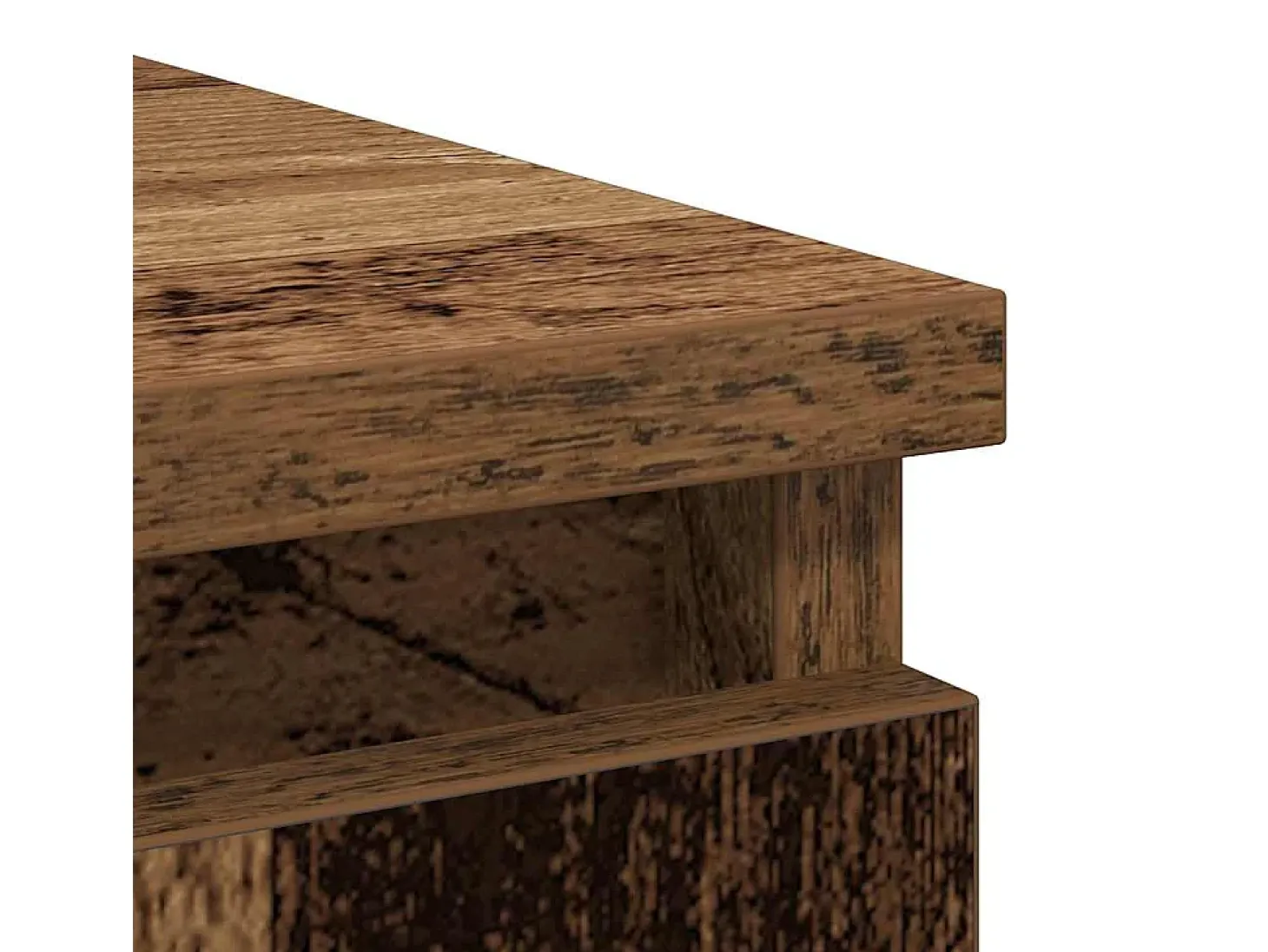 Aparador con cajón madera antigua 71x35x65 cm Madera ingeniería