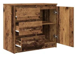Aparador con cajón madera antigua 71x35x65 cm Madera ingeniería