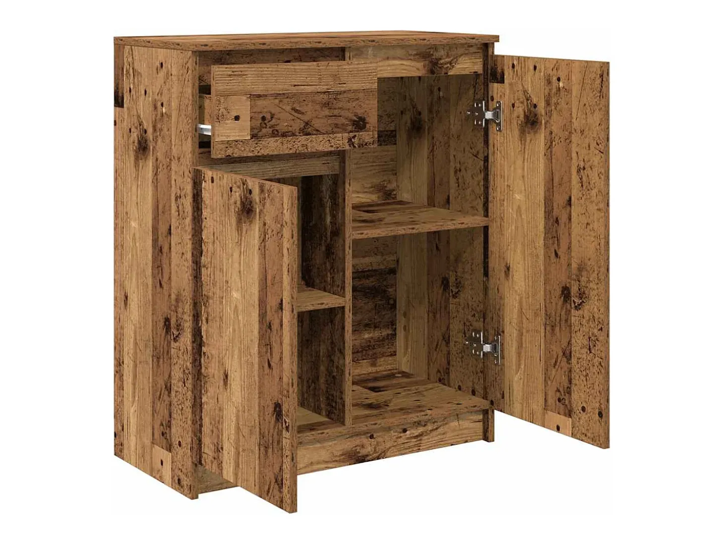 Aparador con cajón madera antigua 71x35x84 cm Madera ingeniería