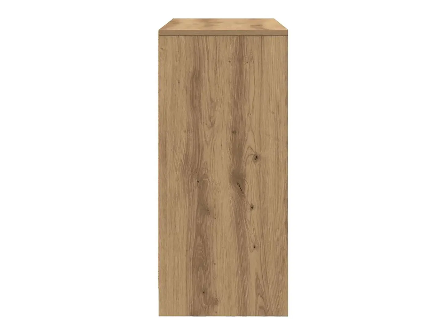 Aparador con cajón roble artesanal 80x34x76cm madera ingeniería