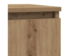 Aparador con cajón roble artesanal 71x35x65cm madera ingeniería