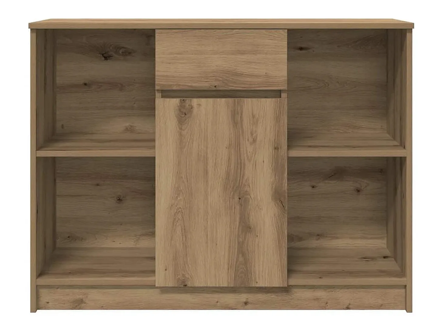 Aparador con cajón roble artisian 101x35x76cm madera ingeniería