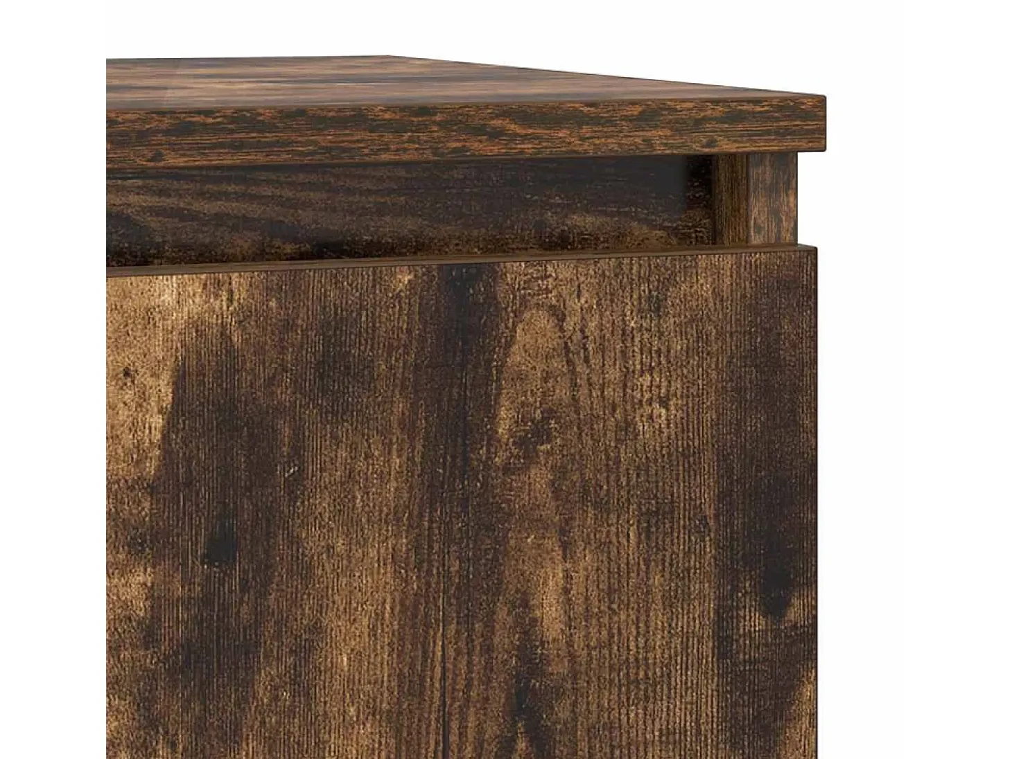 Aparador con cajón roble ahumado 71x35x65 cm madera ingeniería