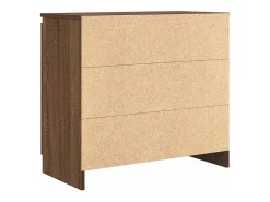 Aparador con cajón roble marrón 71x35x65 cm madera de ingeniería