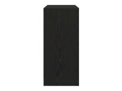 Aparador con cajón roble negro 80x34x76 cm madera de ingeniería
