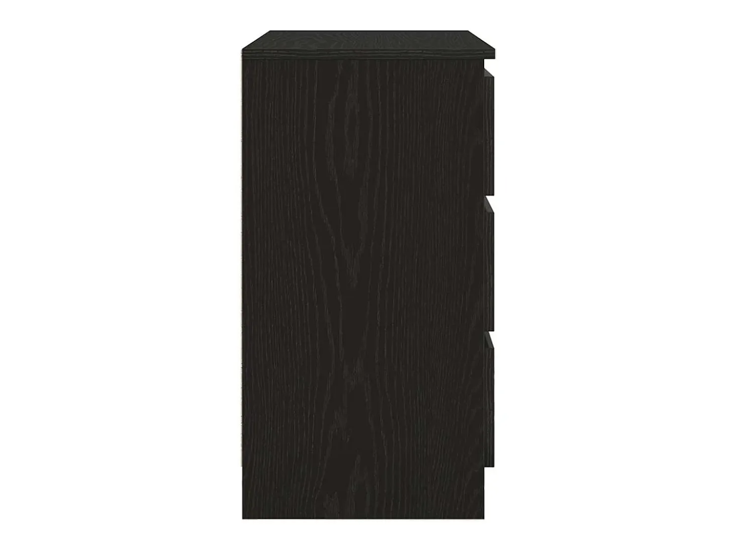 Aparador con cajón roble negro 71x35x65 cm madera de ingeniería
