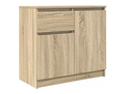 Aparador con cajón roble Sonoma 71x35x65 cm madera ingeniería