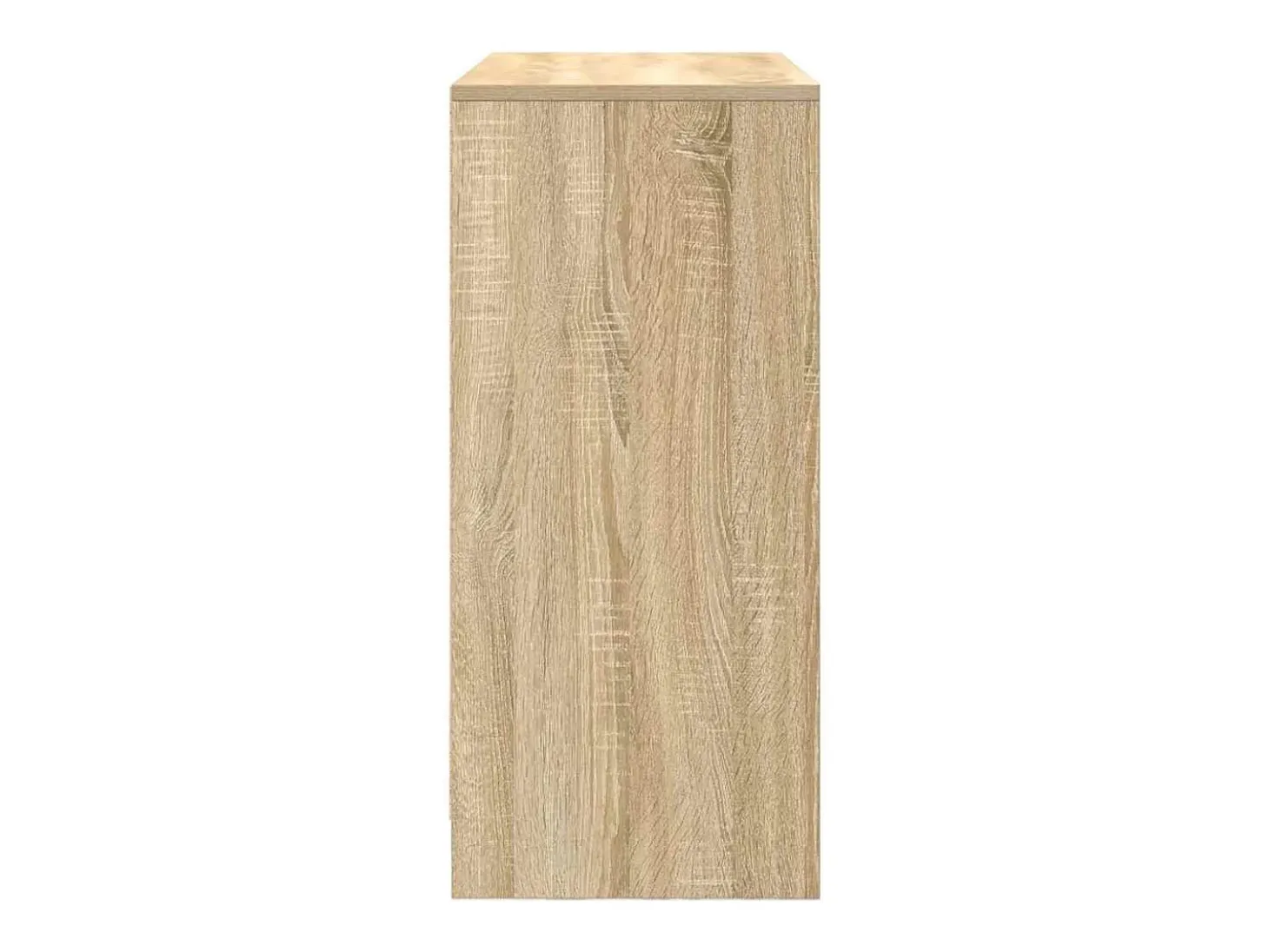 Aparador con cajón roble Sonoma 80x34x76 cm madera ingeniería