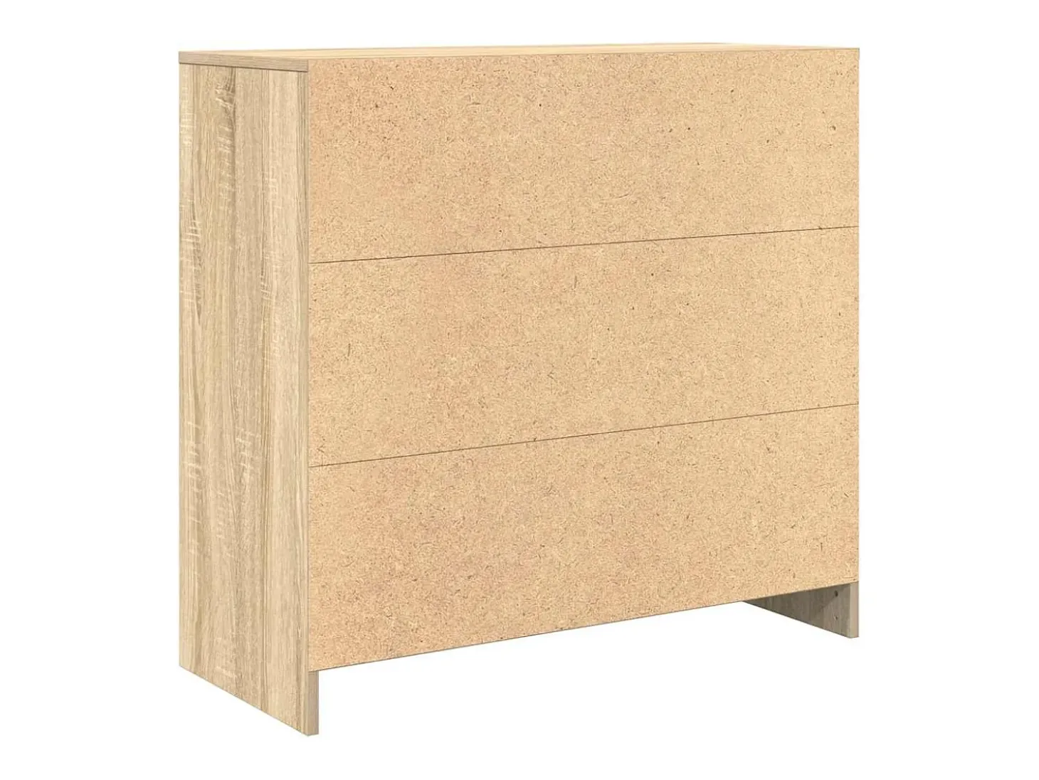 Aparador con cajón roble sonoma 80x34x76 cm madera de ingeniería