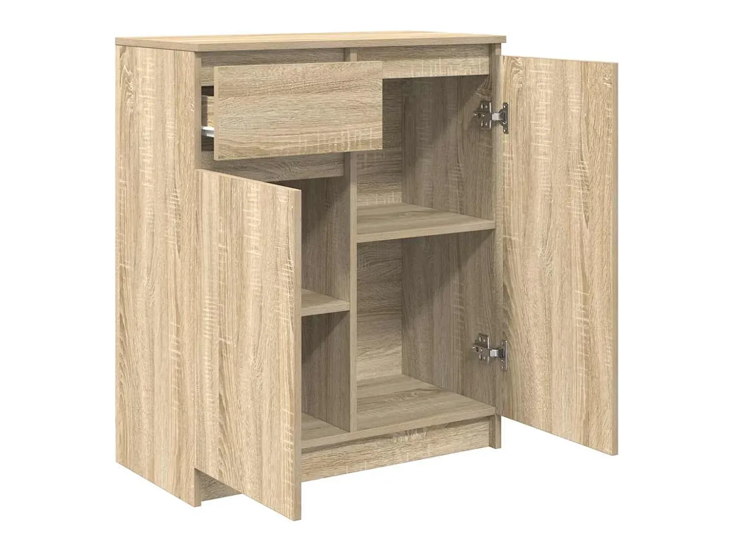 Aparador con cajón roble Sonoma 71x35x84 cm madera ingeniería