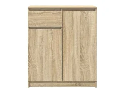 Aparador con cajón roble Sonoma 71x35x84 cm madera ingeniería