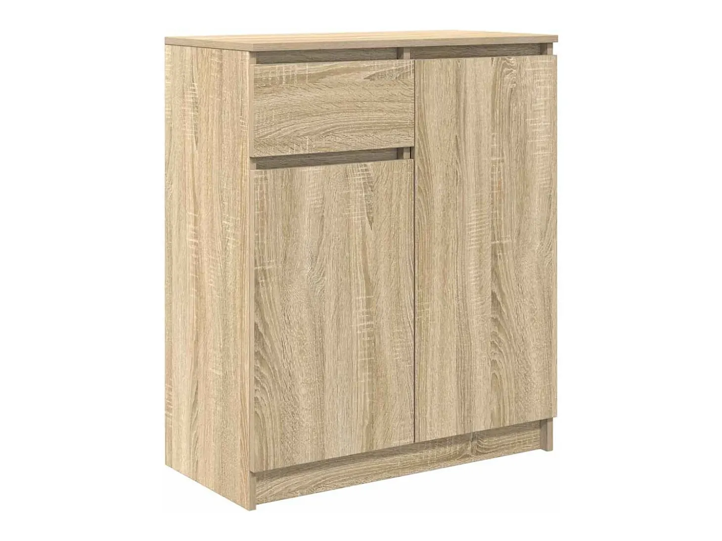 Aparador con cajón roble Sonoma 71x35x84 cm madera ingeniería