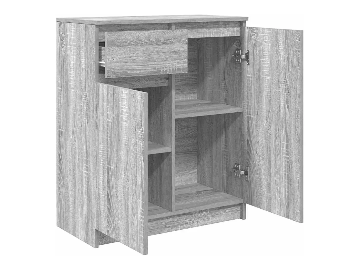 Aparador con cajón Sonoma gris 71x35x84 cm madera de ingeniería