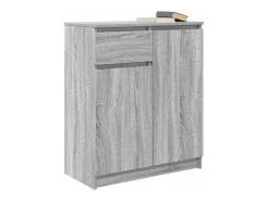 Aparador con cajón Sonoma gris 71x35x84 cm madera de ingeniería