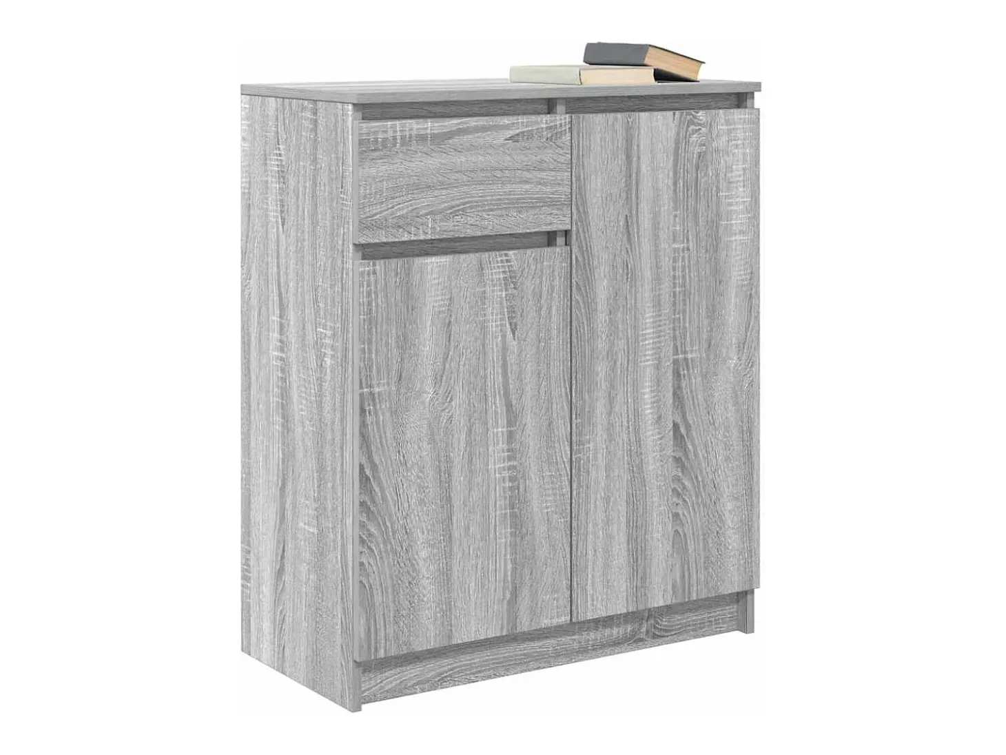 Aparador con cajón Sonoma gris 71x35x84 cm madera de ingeniería