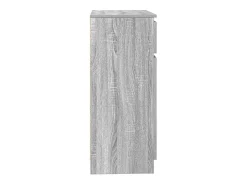 Aparador con cajón Sonoma gris 71x35x84 cm madera de ingeniería