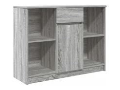 Aparador con cajón Sonoma gris 101x35x76 cm madera ingeniería
