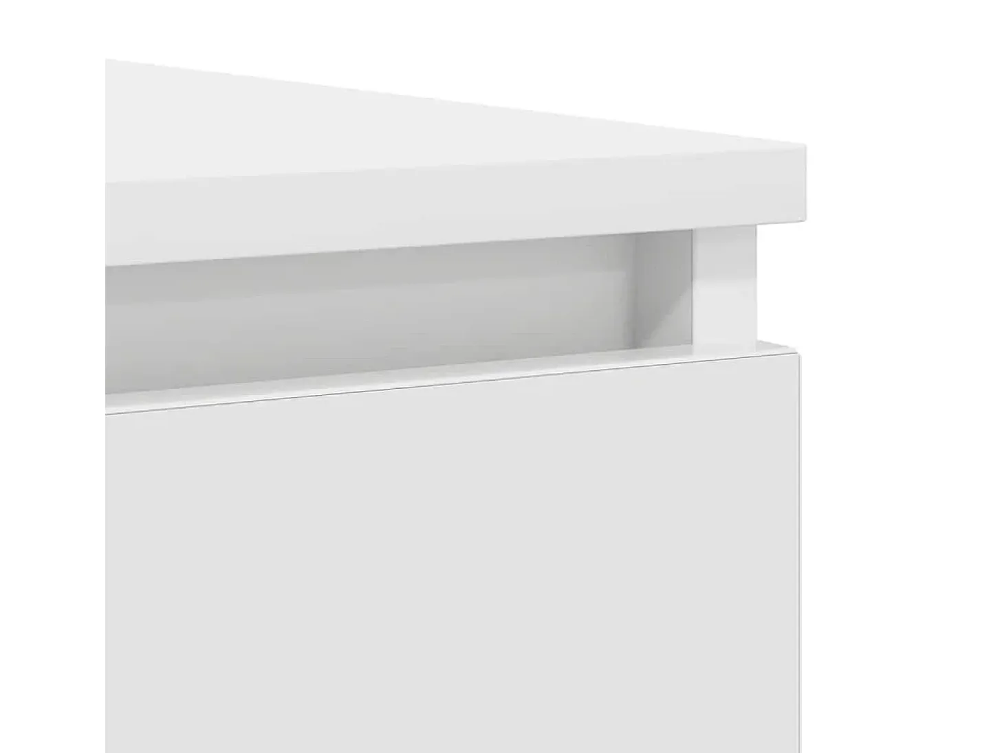 Aparador con cajones blanco 100,5x35x76 cm madera de ingeniería