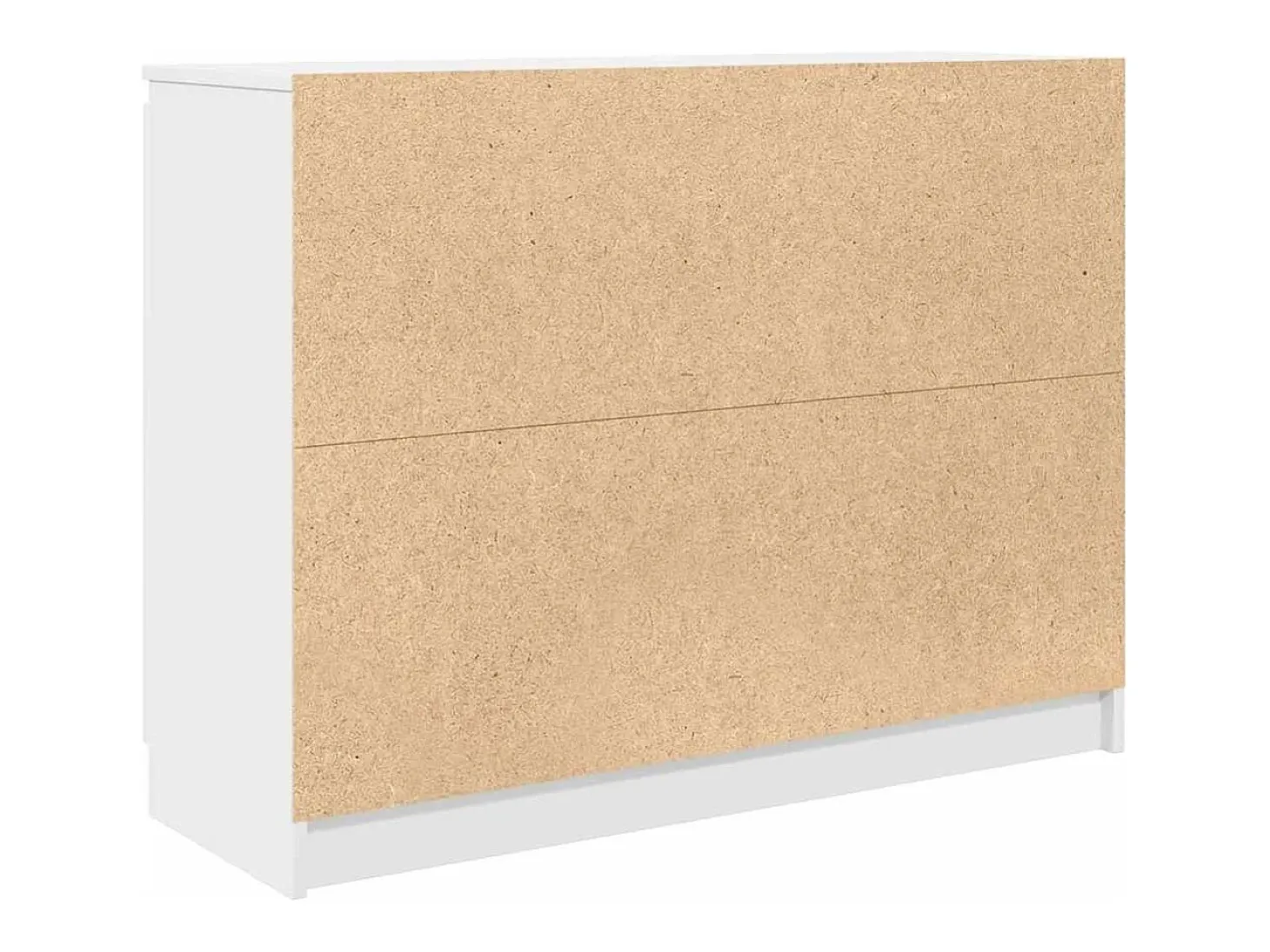 Aparador con cajones blanco 100,5x35x76 cm madera de ingeniería