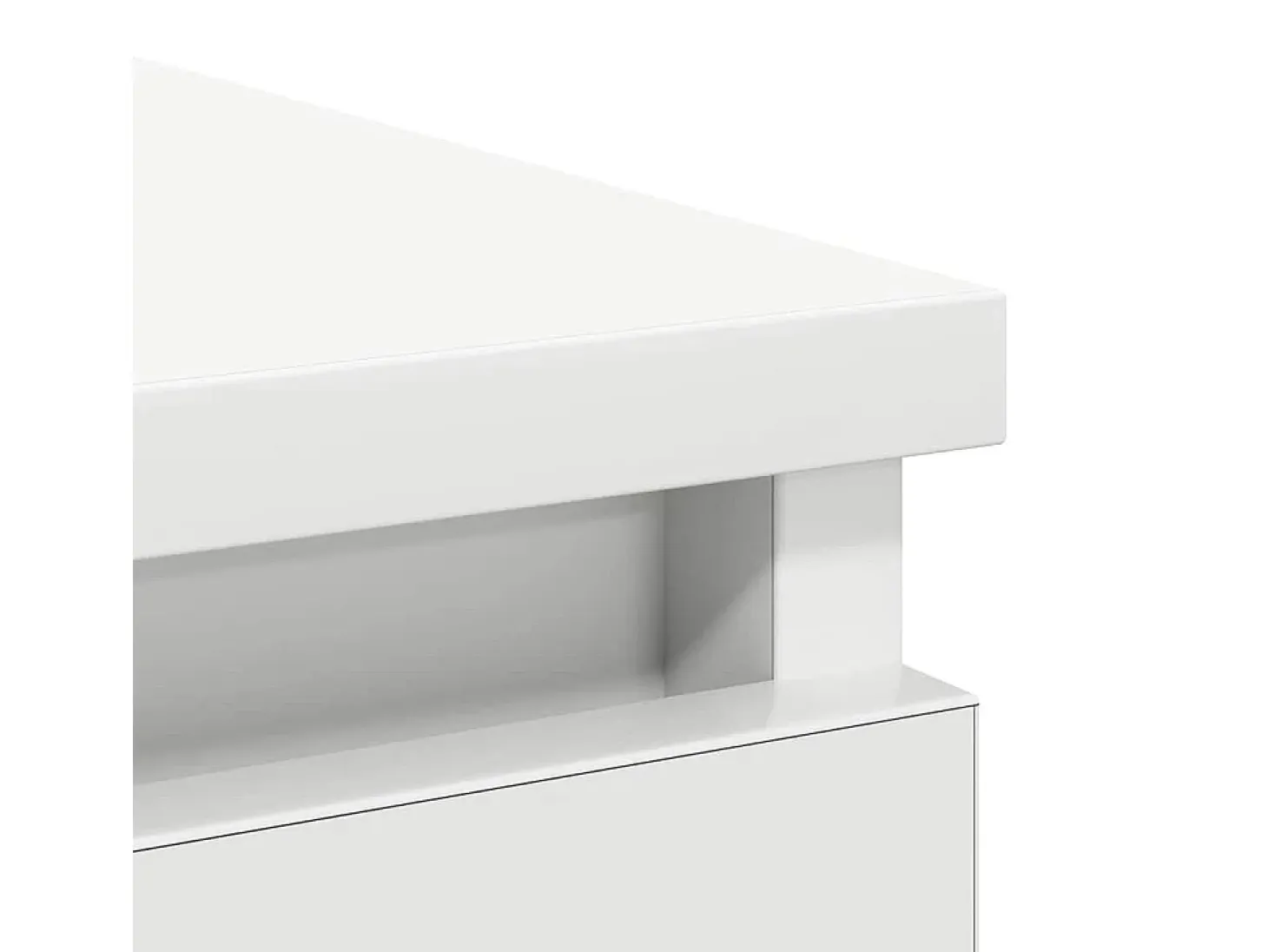 Aparador con cajones blanco 71x35x84 cm madera de ingeniería