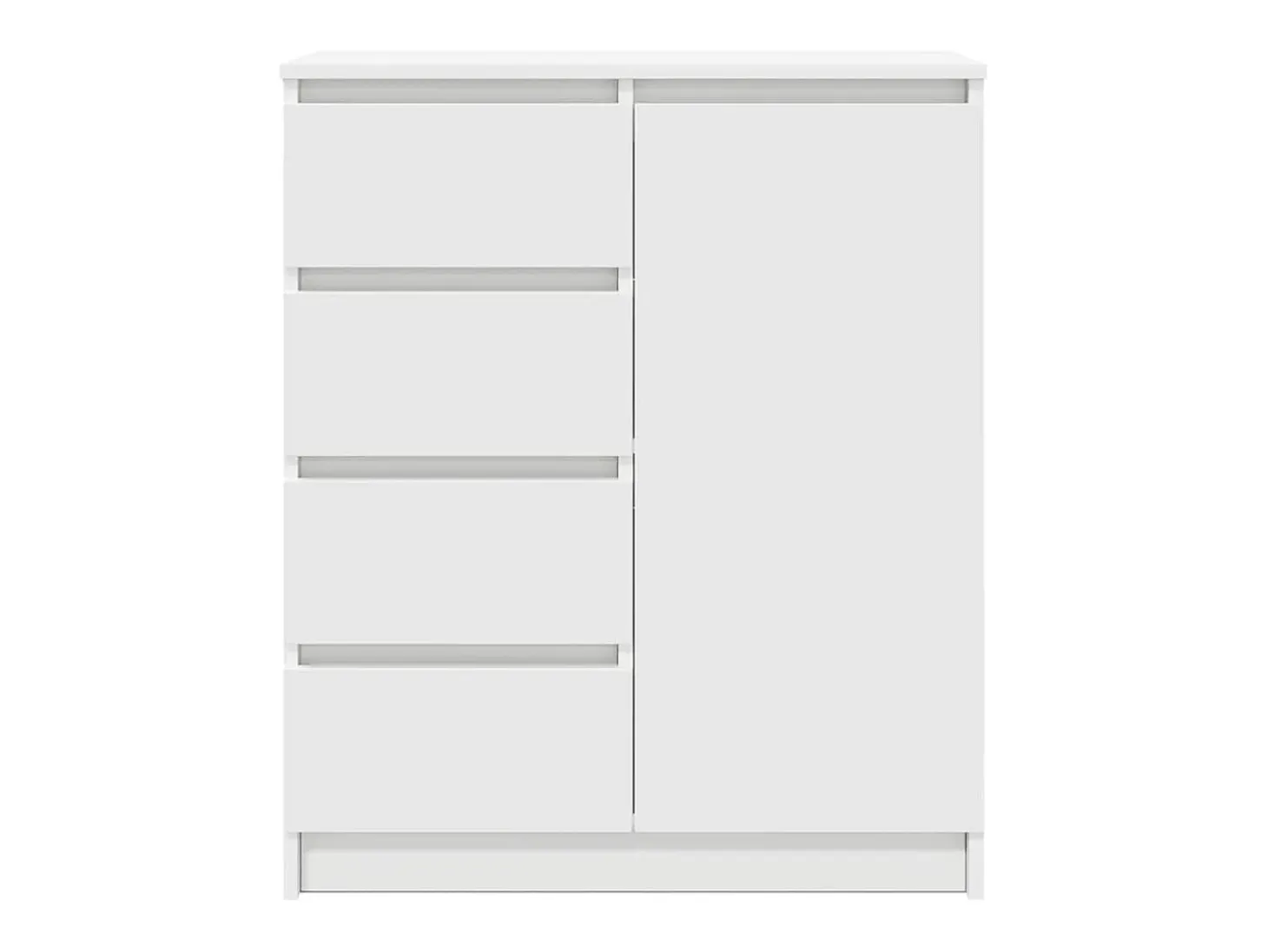 Aparador con cajones blanco 71x35x84 cm madera de ingeniería