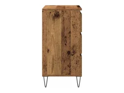 Aparador con cajones en madera vieja 60x35x70 cm en madera de ingeniería