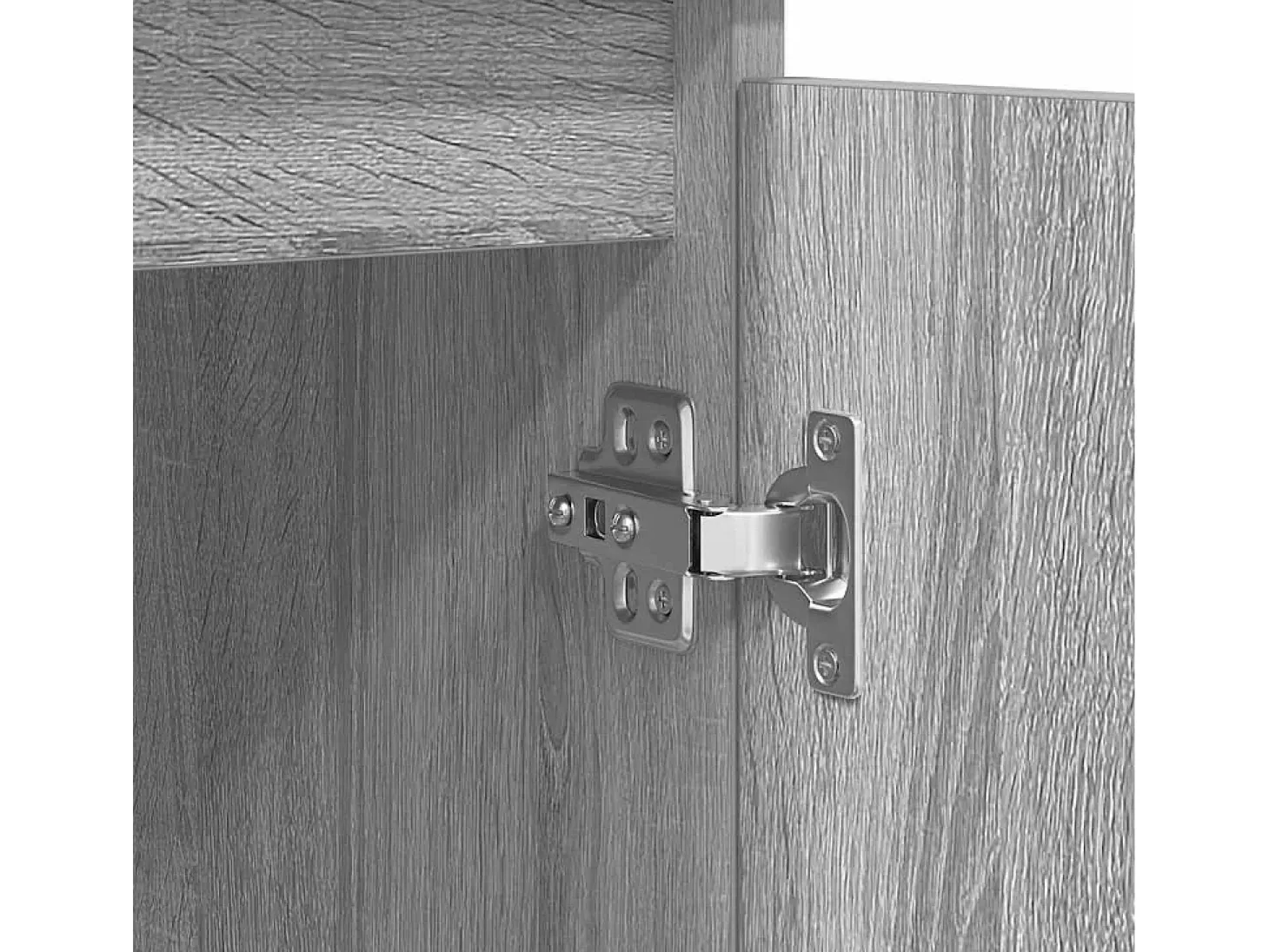 Aparador con cajones gris Sonoma 100,5x35x98,5 cm