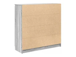 Aparador con cajones gris Sonoma 100,5x35x98,5 cm