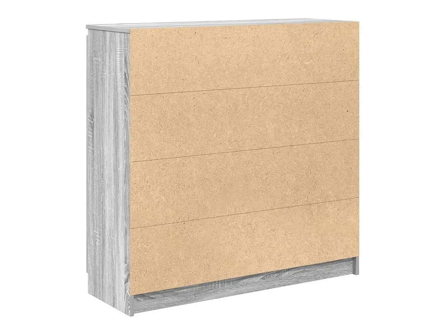 Aparador con cajones gris Sonoma 100,5x35x98,5 cm