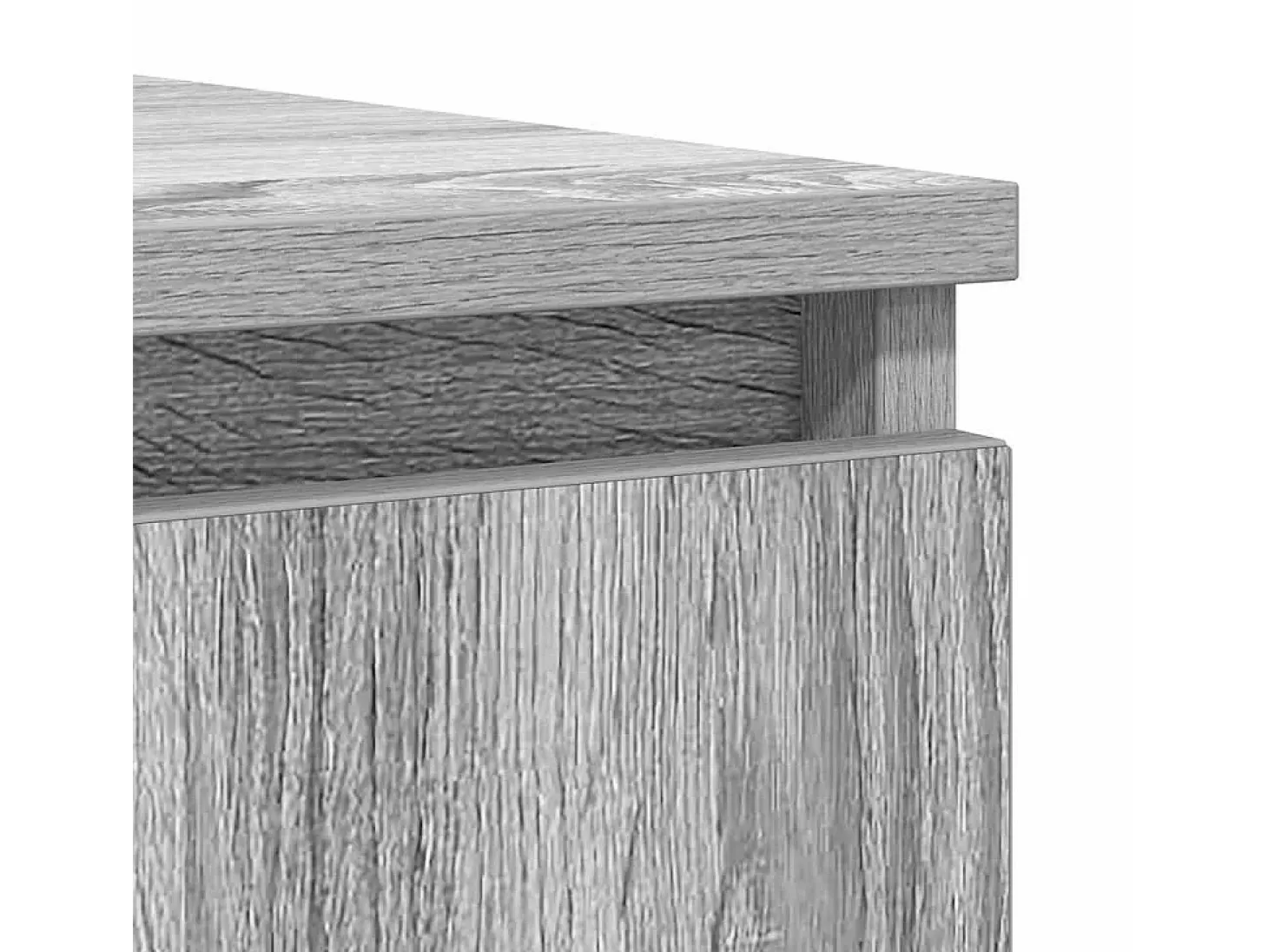 Aparador con cajones gris Sonoma 100,5x35x98,5 cm