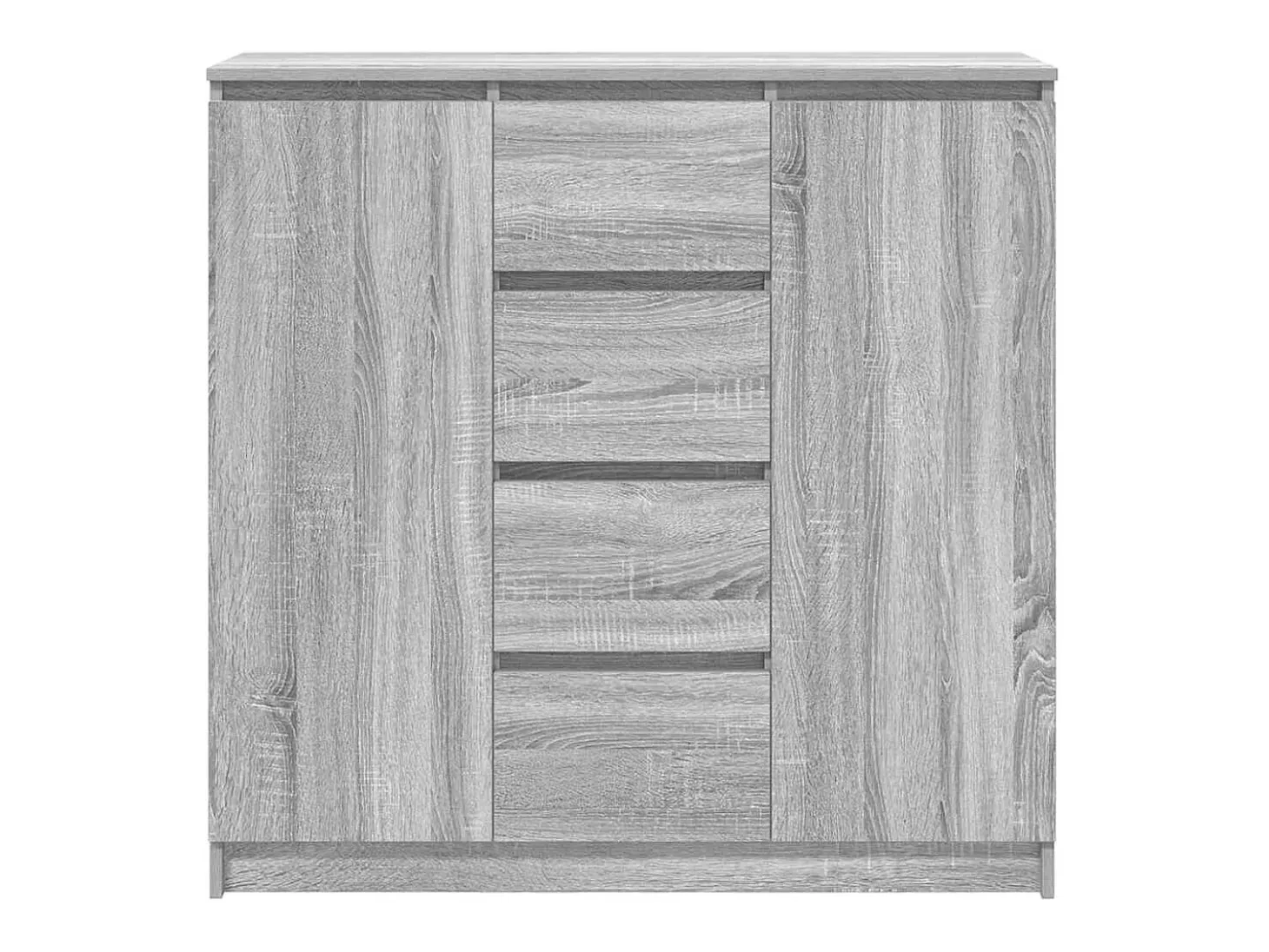Aparador con cajones gris Sonoma 100,5x35x98,5 cm