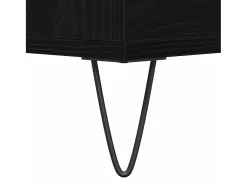 Aparador con cajones Madera negra 60x35x70 cm Material madera reconstituida