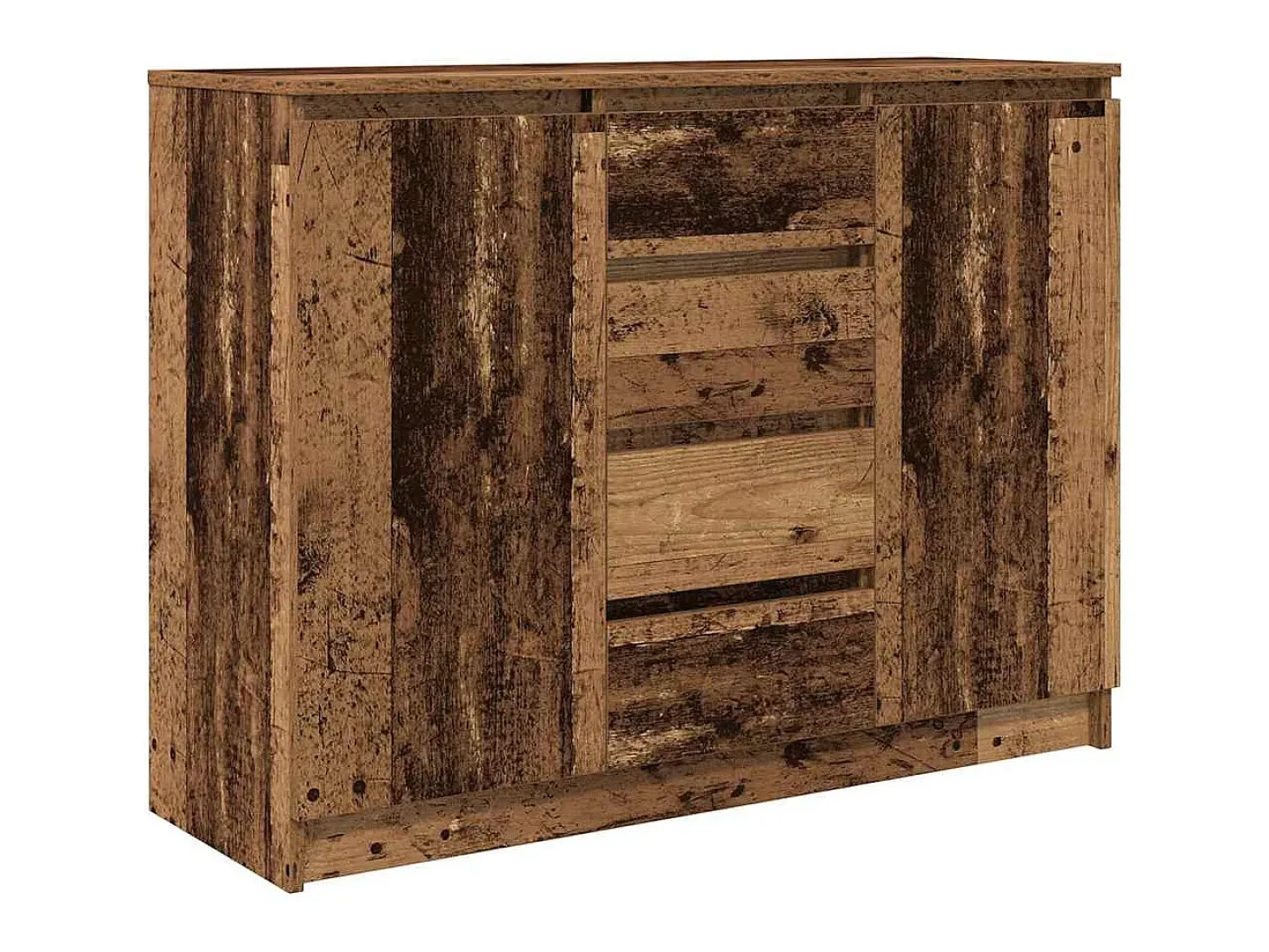 Aparador con cajones madera vieja 100,5x35x76 cm