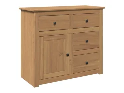 Aparador con cajones Panama madera maciza pino 93x40x80 cm